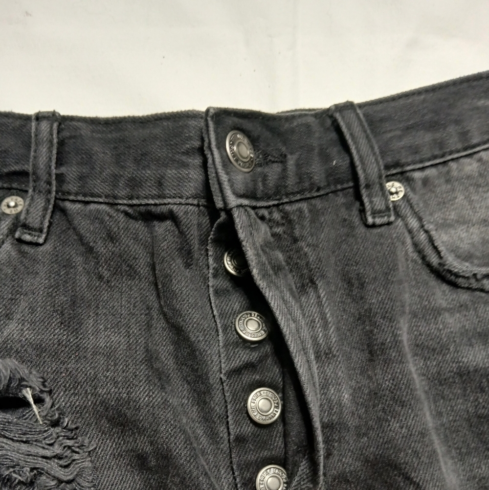 We The Free‎ Black Jean Shorts High-Rise Distressed - Picture 10 of 16